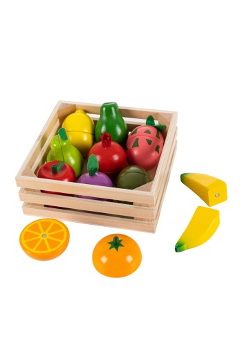 Wooden fruits for cutting...